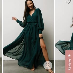 Baltic Born Hunter Green Maxi Dress